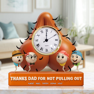 Funny Dad Desk Clock Plaque - Personalized Gifts For Dad 02ohlu300525-Homacus