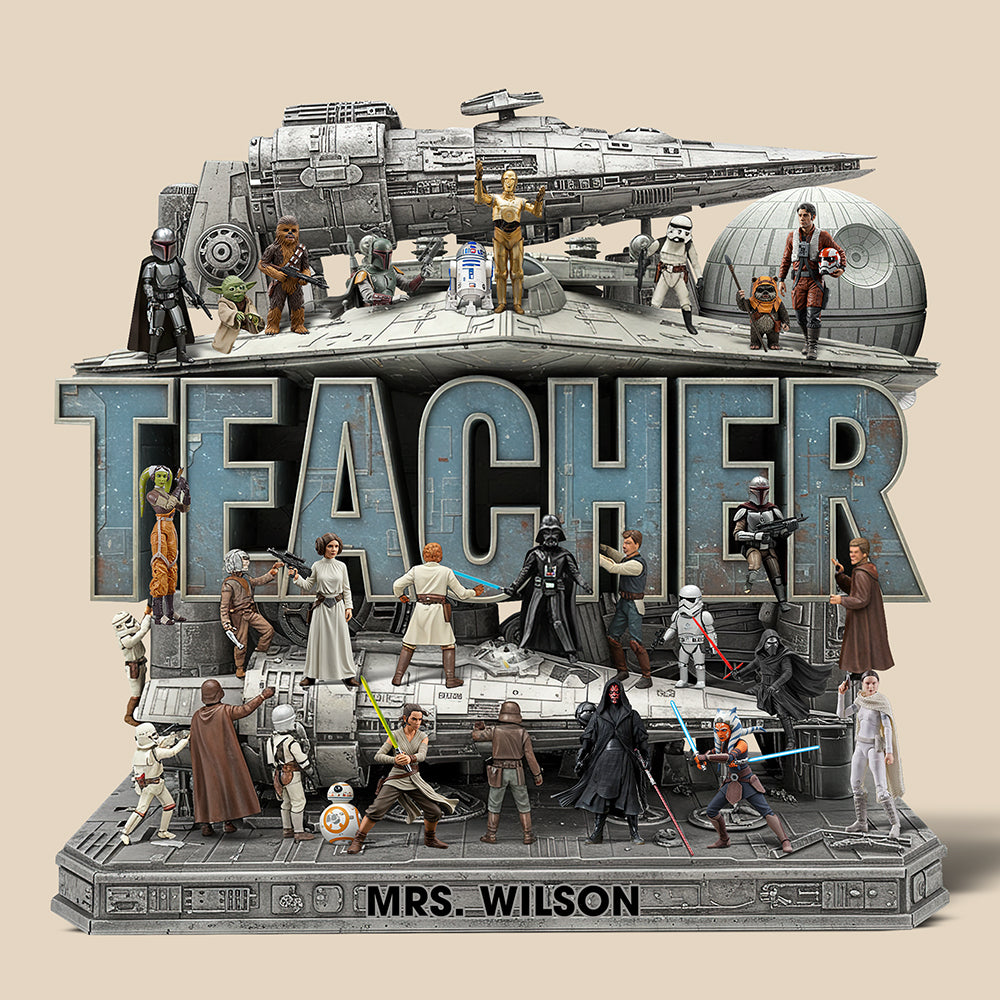 Personalized Gifts For Teacher Acrylic Plaque, Best Teacher In The Galaxy 05QHQN260525-Homacus