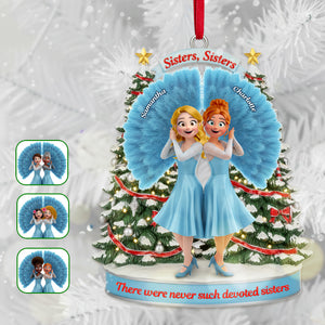 Sisters Ornament - Personalized Gifts For Sisters 01namg061025-Homacus