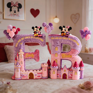 Lovely Couple Alphabet Custom Shaped Pillow - Personalized Gifts For Couple 02ohta131225-Homacus