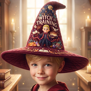 Little Magical Quilted Witch Hat - Personalized Gifts For Halloween 04tyqn120826-Homacus