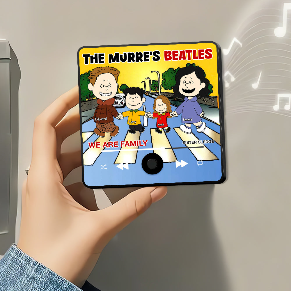 Personalized Gifts For Family Music Fridge Magnet Family Holding Hand 02XQDT281225HH-Homacus