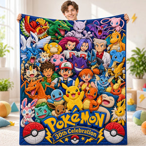 30th Milestone Collector Blanket - Personalized Gifts 03HULU021026