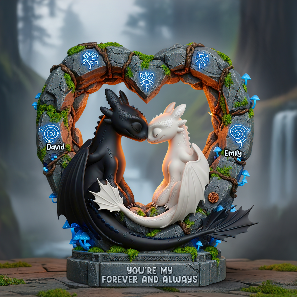 Forever & Always Couple Acrylic Plaque - Personalized Gifts For Couple 05TOPU080725-Homacus