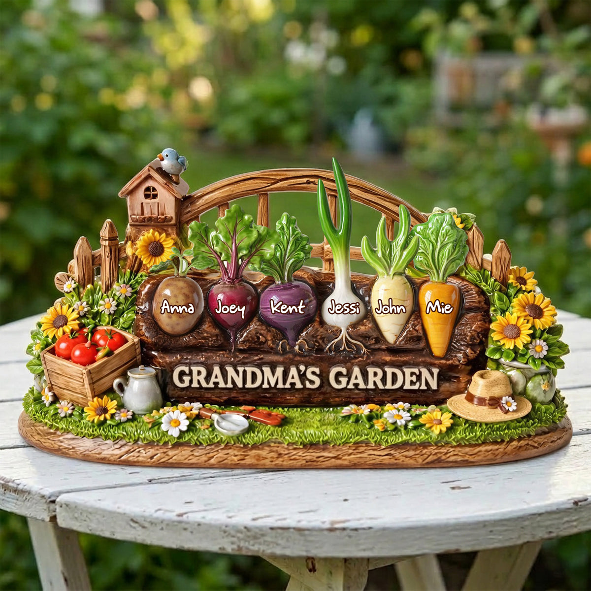 Grandma's Garden Acrylic Plaque - Personalized Mother's Day Gifts 06tylu190326-Homacus