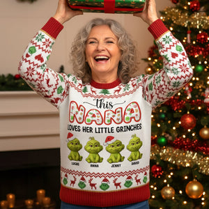 Personalized Christmas Gifts For Grandma Ugly Sweater 01patn091025-Homacus