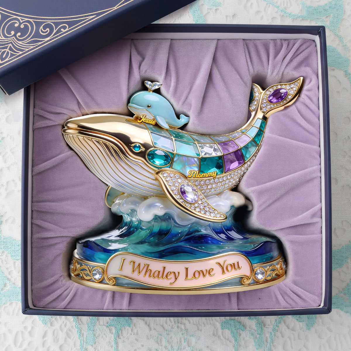 Whale Mom Acrylic Plaque - Personalized Gifts For Mother's Day 01pgta050326-Homacus