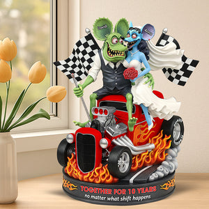 Anniversary On Hot Car Plaque - Personalized Gifts For Couple 05qhqn280625-Homacus