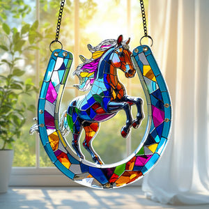 Personalized Gifts For Horse Lovers Suncatcher Ornament 01tgtn100725-Homacus