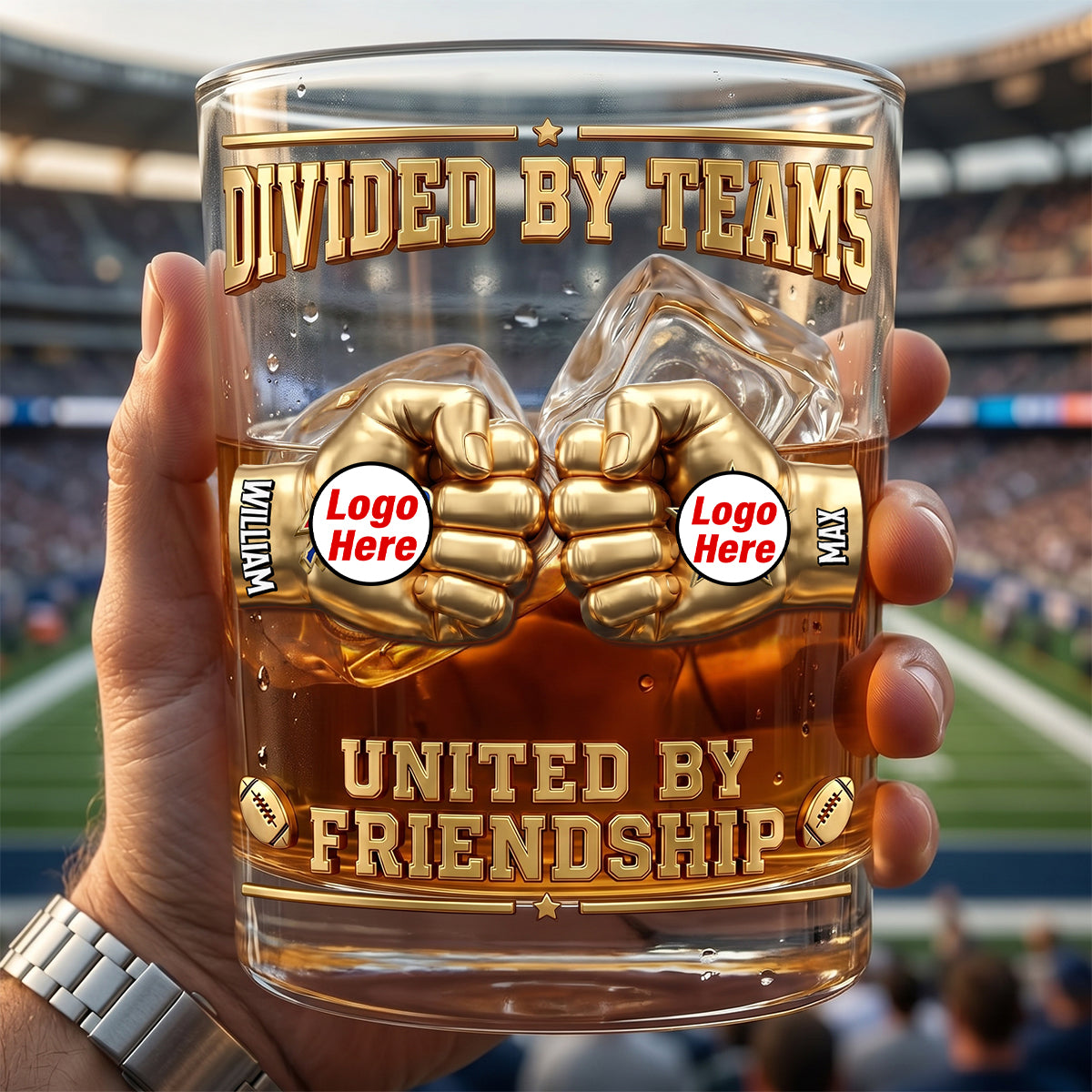 Sport Lover Friendship Round Glass - Personalized Gifts For Sport Fans 02NATN080626-Homacus