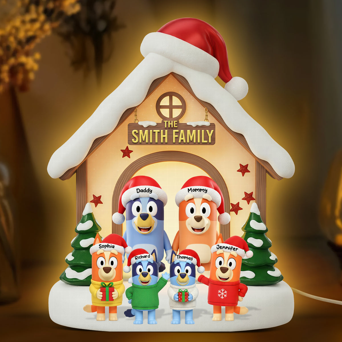 Funny Holiday Acrylic Light Box - Personalized Gifts For Family 06ohqn011125-Homacus