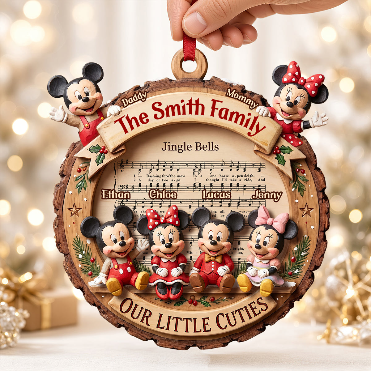 Sweet Family Ornament - Personalized Christmas Gifts For Family 03padt221026-Homacus