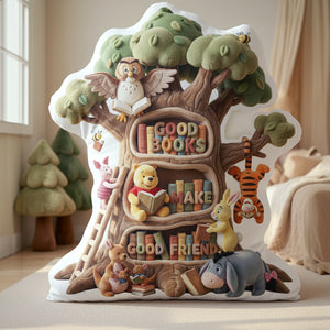 Good Books Make Good Friends Pillow - Gift For Friends 06PALU101225-Homacus