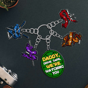 Personalized Gifts For Dad Keychain With Charms 03topu290524-Homacus