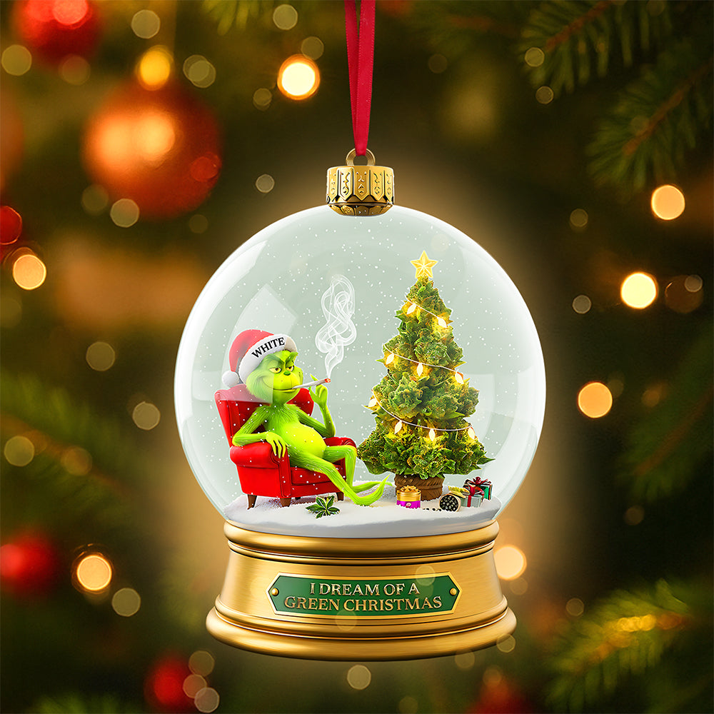 Green Chill Monster Ornament - Personalized Gifts For Herb Lovers 02tota120825-Homacus