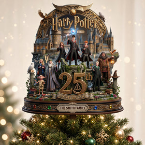 25th Anniversary Fantasy School Topper - Personalized Gifts For Christmas Tree Topper 02TODT170926