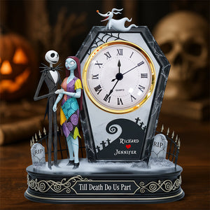 Spooky Couple Desk Clock Plaque - Personalized Gifts For Couple 03ohqn170625-Homacus