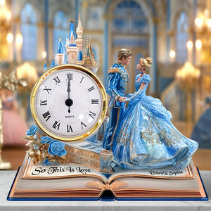 Couple Desk Clock Plaque - Personalized Gifts For Couple 03TGQN240525-Homacus