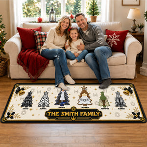 Christmas Tree Family Runner Rug - Personalized Christmas Gift For Family 01ohqn040926