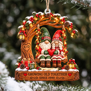 Forever Together Old Couple Ornament - Personalized Christmas Gifts For Couple 06tyta061026-Homacus