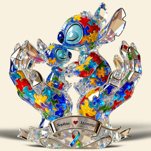 Autism Mom And Kid Acrylic Plaque - Personalized Gifts For Mom 01tgqn100126-Homacus