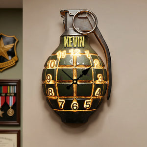 Veterans Weapon Acrylic Hanging Wall Clock - Personalized Gifts For Veteran 03hyta251225-Homacus