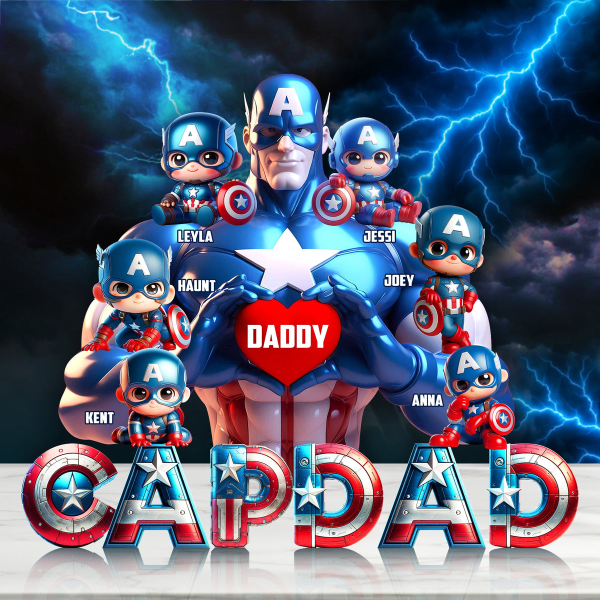 Shield Hero Dad Acrylic Plaque - Personalized Gifts For Father 04OHLU170525-Homacus