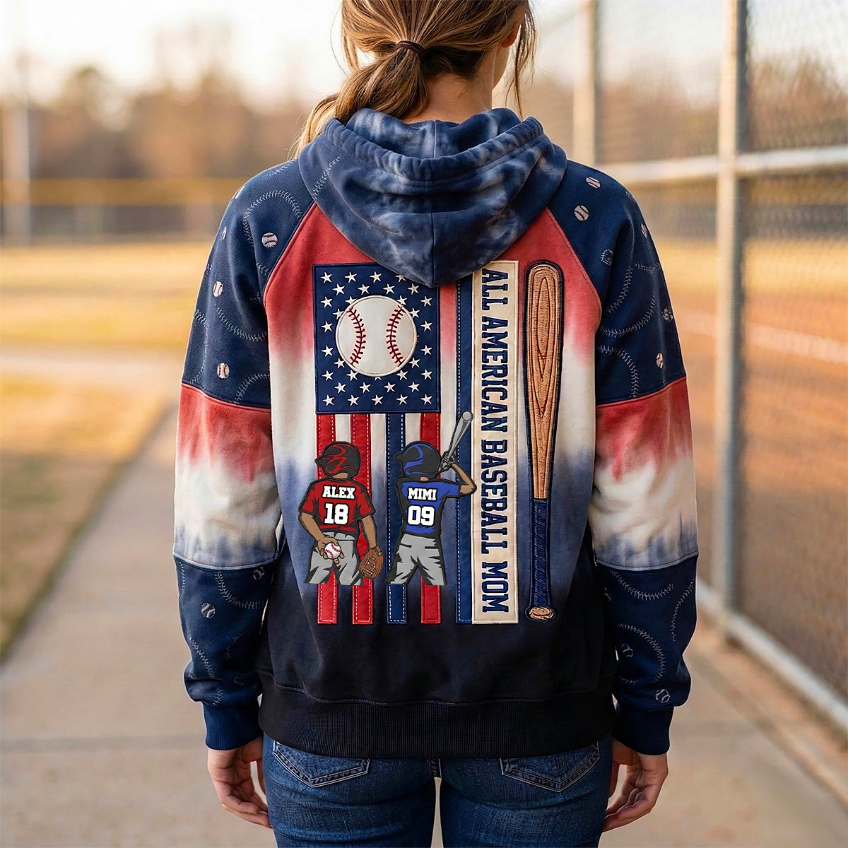 Proud American Baseball Mom 3D All-over Shirt - Personalized Gifts For Moms 01qhmg090326-Homacus