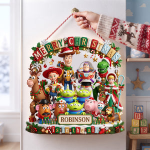 Holiday Friends Acrylic Sign – Personalized Christmas Family Keepsake 01PALU010826-Homacus