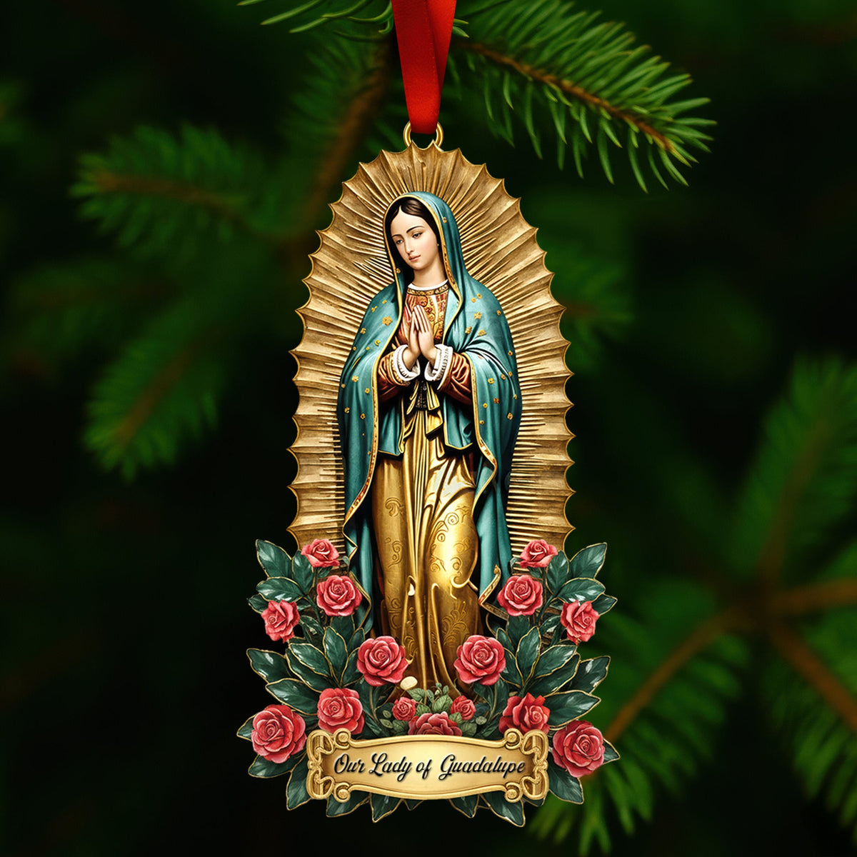 Our Lady of Guadalupe Acrylic Ornament – Guadalupe Day Gifts for Mexican Catholics 01qhqn221025-Homacus