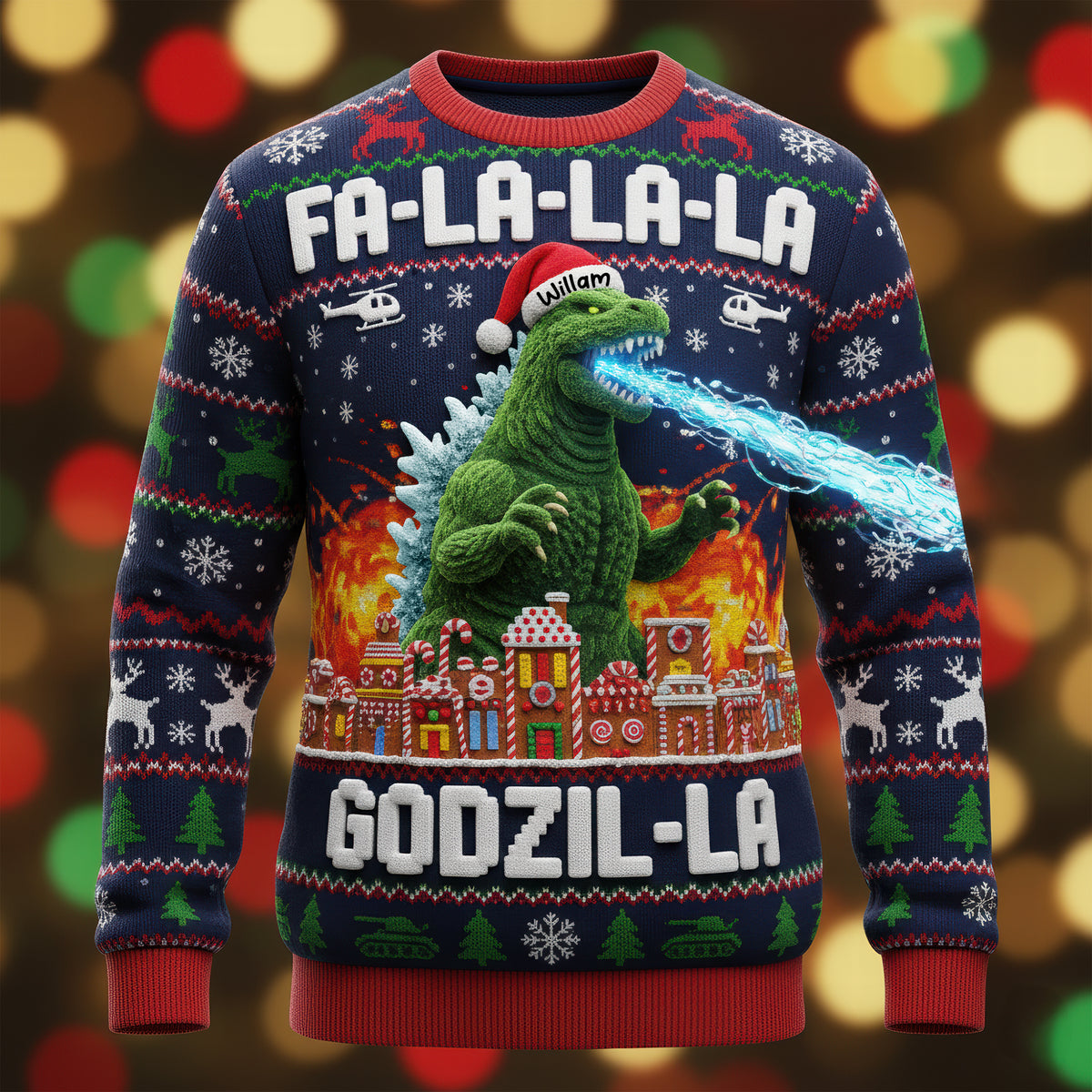 Holiday Monster Ugly Sweater - Personalized Gifts For Movie Fans 04naqn161025-Homacus