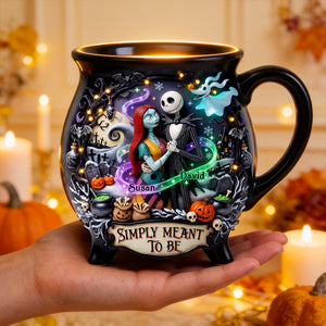 Gothic Couple Cauldron Mug - Personalized Gifts For Couple 05tydt180826