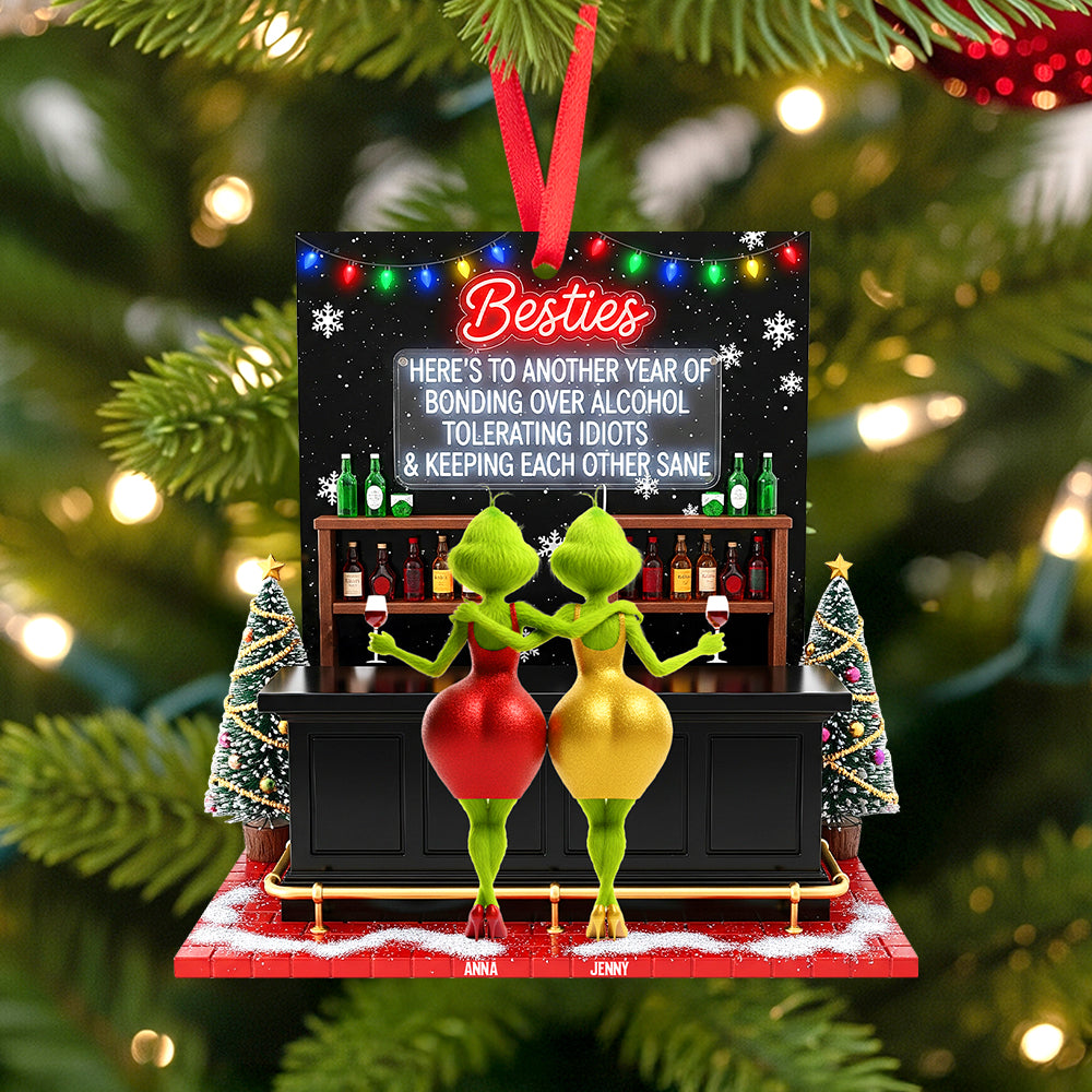 Personalized Gifts For Best Friends Christmas Ornament 04natn180925-Homacus