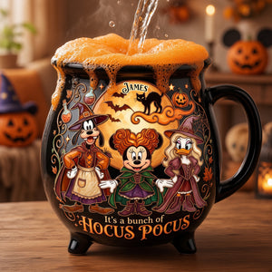 Macabre Spell Sisters Ceramic Cauldron Mug - Personalized Gifts 02palu180826-Homacus
