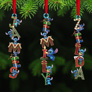 Alien Monster Alphabet Acrylic Ornament, Personalized Christmas Gifts 01ohta251025-Homacus