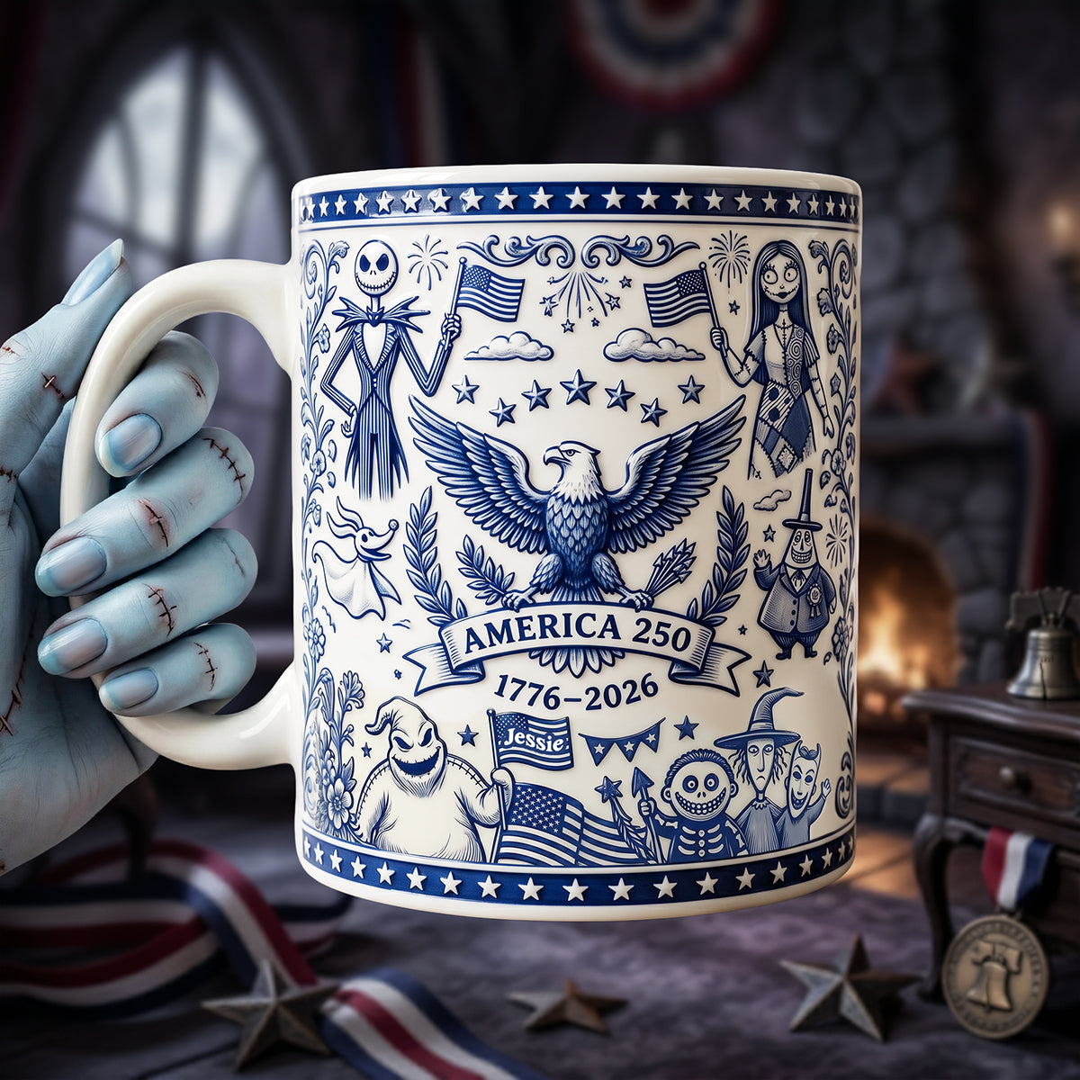 American Pride 250th Coffee Mug - Personalized Anniversary Gifts 04PATA040626