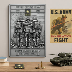 Legacy of Service Metal Sign – Personalized Gifts For Soldier 03ohqn300625-Homacus