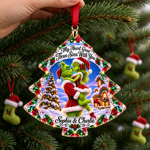 Romantic Couple Christmas Ornament - Personalized Gifts For Couple 01tylu101026-Homacus