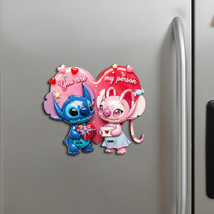Cute Alien Couple Personalized Gifts For Couple Acrylic Fridge Magnet 06pgtn261125-Homacus