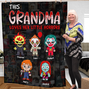 Personalized Gifts For Mom Blanket 04ohpu220225 Little Horrors-Homacus
