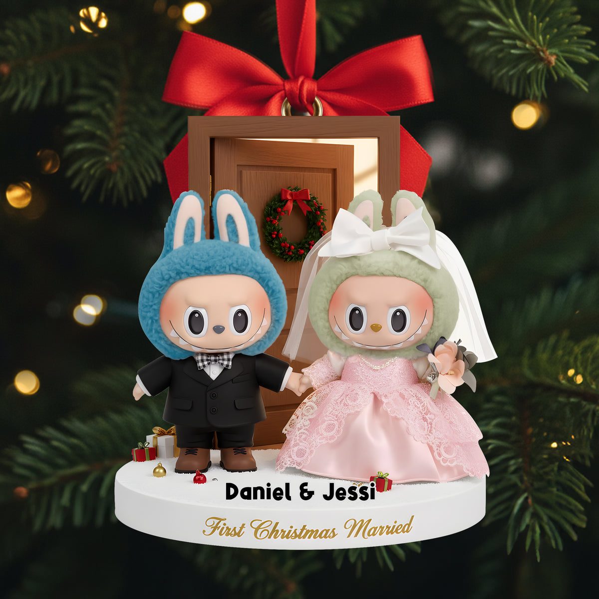 First Christmas Together Ornament - Personalized Gifts For Married Couples 01NALU081025-Homacus