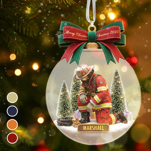 Personalized Gifts For Firefighter Christmas Ornament 01pgmg081025-Homacus
