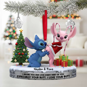 Christmas Couple Ornament - Personalized Gifts For Couple 07OHLU120925-Homacus