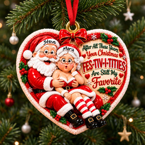 Naughty Santa Love Christmas Ornament - Personalized Gifts For Couple 08nadh121026-Homacus