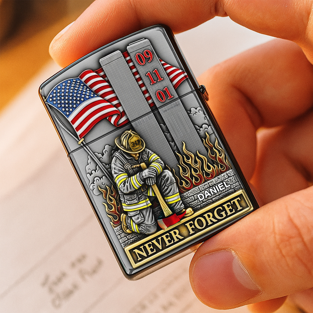 911 Firefighter Lighter - Personalized Gift For Firefighter 04TOLU060825-Homacus