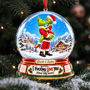Furry Naughty Couple Ornament - Personalized Christmas Gifts For Couples 05tyta161026-Homacus