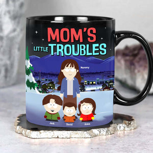 Personalized Gifts For Mom Coffee Mug 01tgtn030425hg Mom's Little Troubles-Homacus