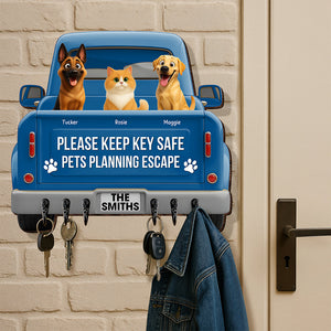 Pets Planning Escape Truck Key Hanger - Personalized Gifts For Pet Lovers 01tgqn270625-Homacus