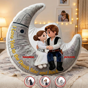 Starlit Moon Couple Pillow - Personalized Gift For Couples 03OHMG121225-Homacus