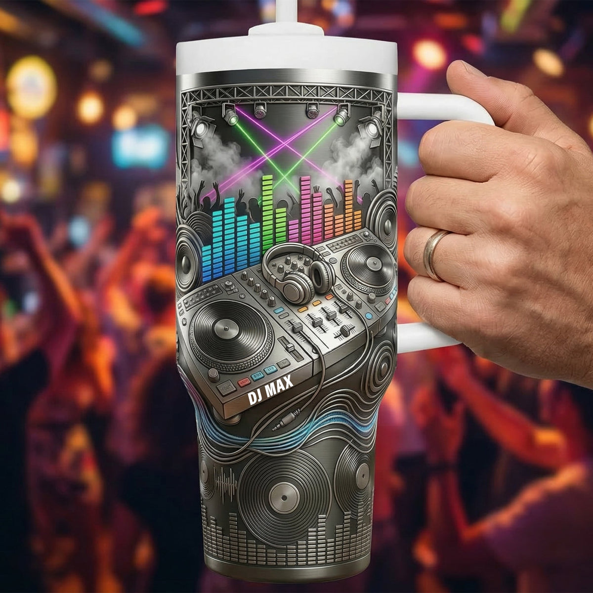 DJ Controller 40oz Tumbler - Personalized Gifts For Music Lovers 05naqn170326-Homacus